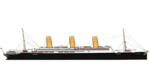 Atlantic liner Imperator launched in 1913 from category Atlantic Liners. No text.