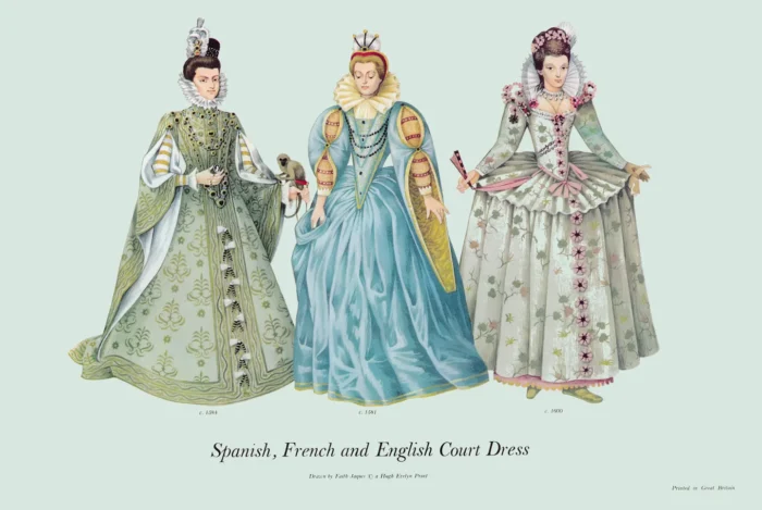 ASI 09 1581-1600 Spanish, French and English Court Dress