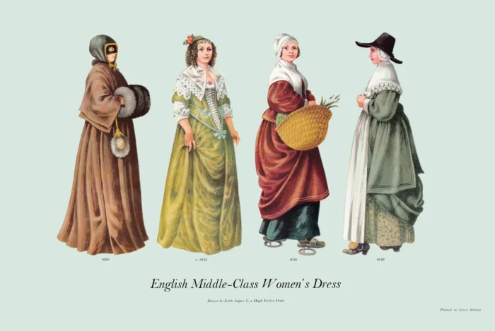 ASI 18 1639-1643 English Middle-Class Women's Dress
