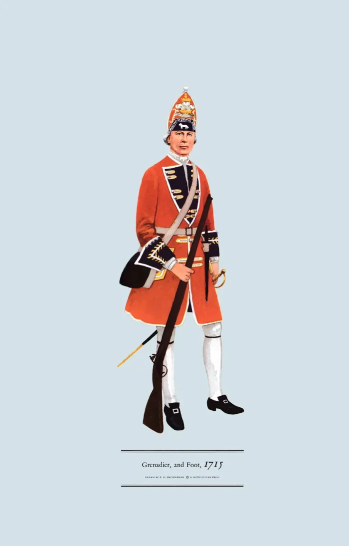 ATI07 1715 Grenadier, 2nd Foot Grenadier, 2nd Foot, 1715 (Queen's Royal Regiment) from from category Infantry Uniforms, 1660-1790, product image.