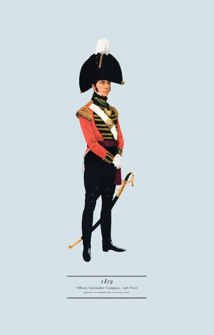 ATII10 1819 Officer, Grenadier Company, 19th Foot (Yorkshire Regiment)