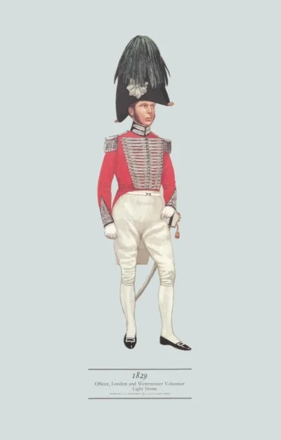 Officer, Officer, London and Westminster Light Horse, 1829 from category Yeoman Regiments as product image.