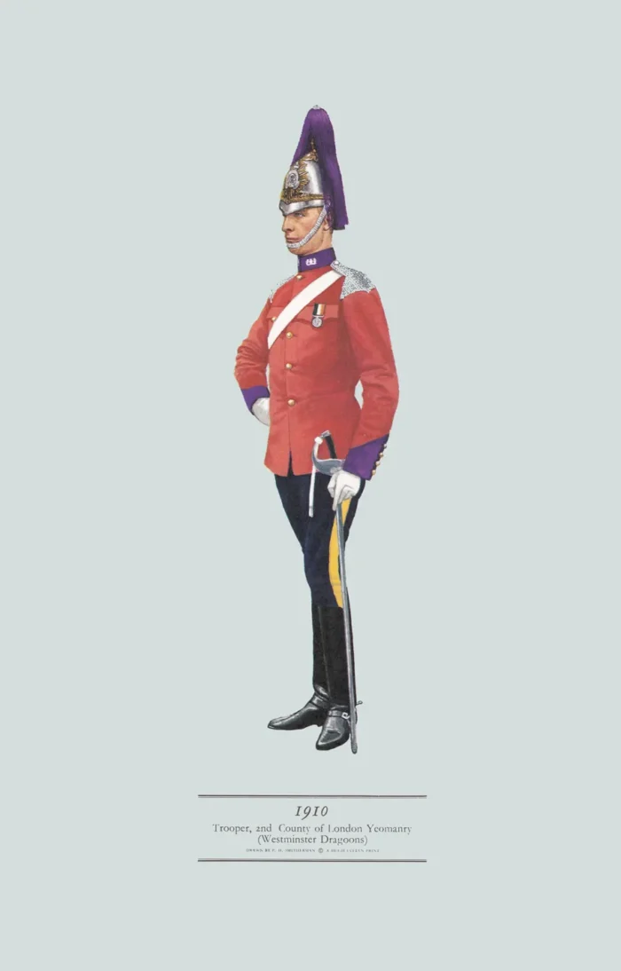 Trooper, 2nd County of London Yeomanry Westminster Dragoons, 1910 from category Yeoman Regiments as product image.