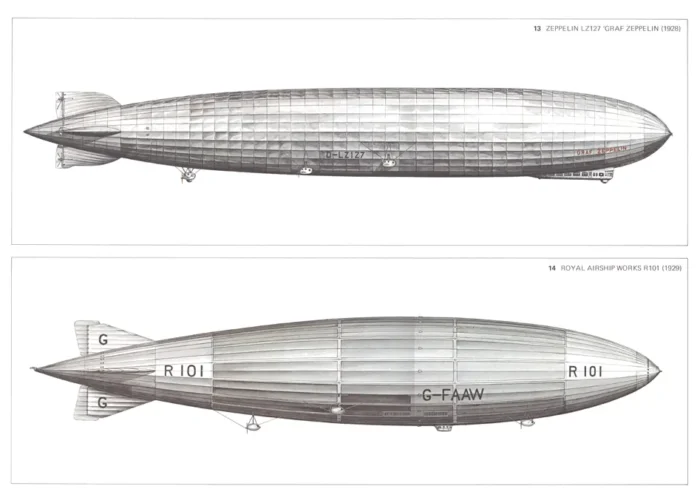 BJ09-13-1928-Zeppelin-LZ127-Graf-Zeppelin-14-1929-Royal-Airship-Works-R101