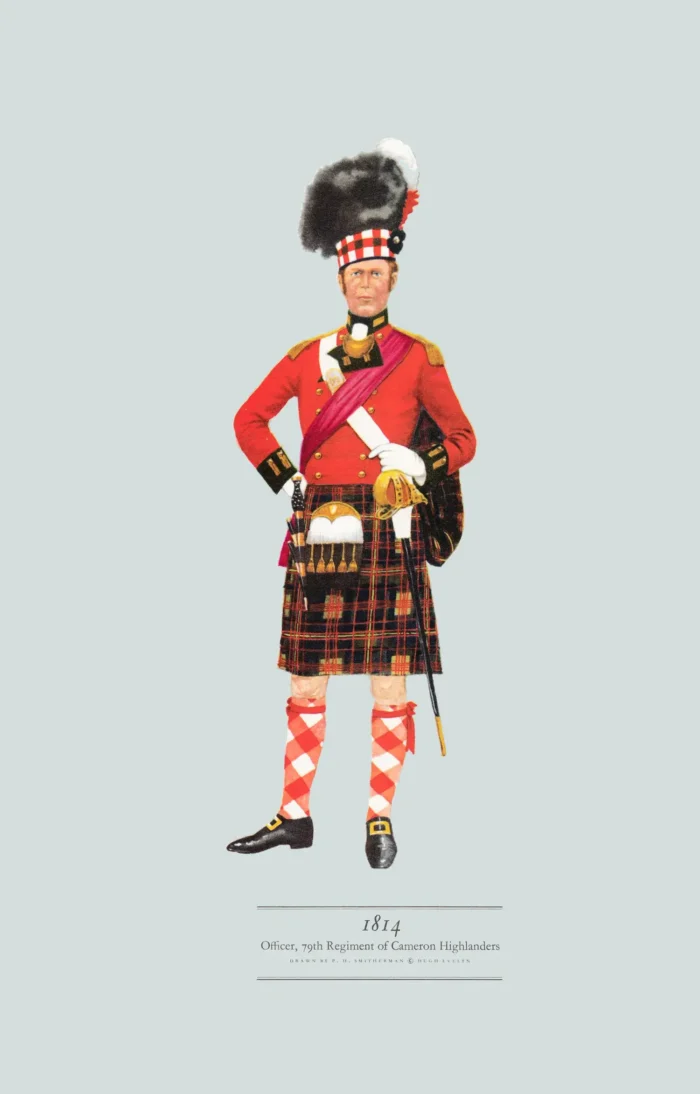 AN07 1814 Officer, 79th Regiment of Cameron Highlanders