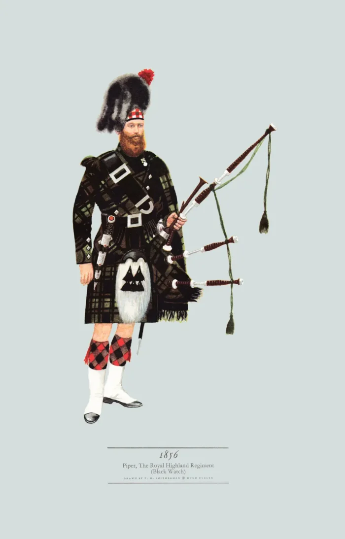 AN09 1856 Piper, The Royal Highland Regiment (Black Watch)