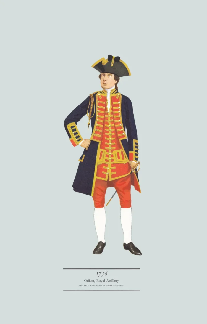 1758, Officer, Royal Artillery